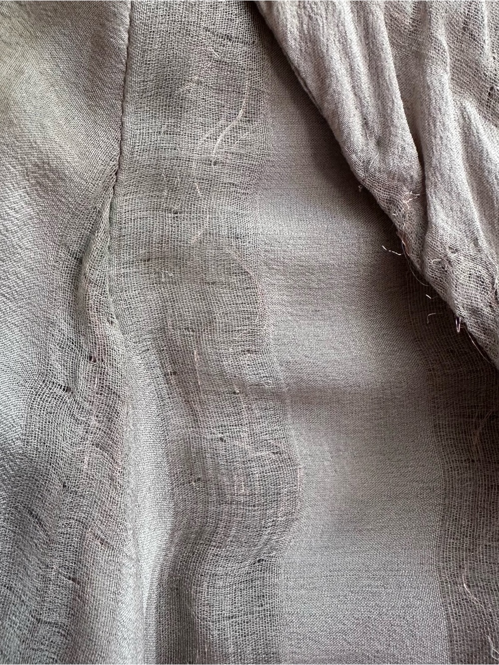 Vintage Chanel 1999A Silk Metallic Gauze Sailor Collar Blouse Taupe CC Button 44 - Picture 14 of 17